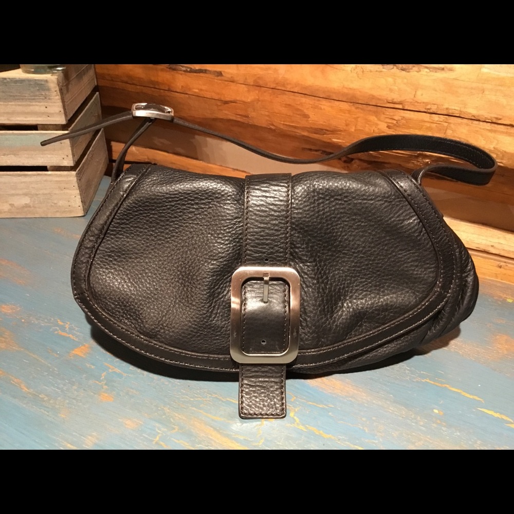 Cole Haan Black Leather Shoulder Bag